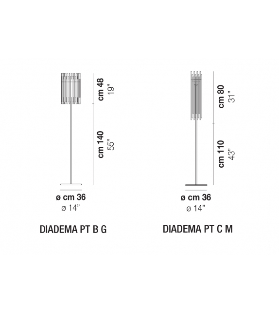 Diadema Vistosi Lampada da Terra