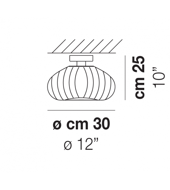 Diamante PL 50 Vistosi Ceiling Lamp