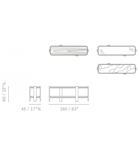 Duo Bookcase Poltrona Frau & Ceccotti Collezioni Bibliothèque