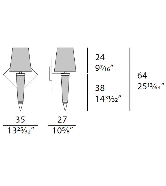 Vogue Turri Lampada da Parete