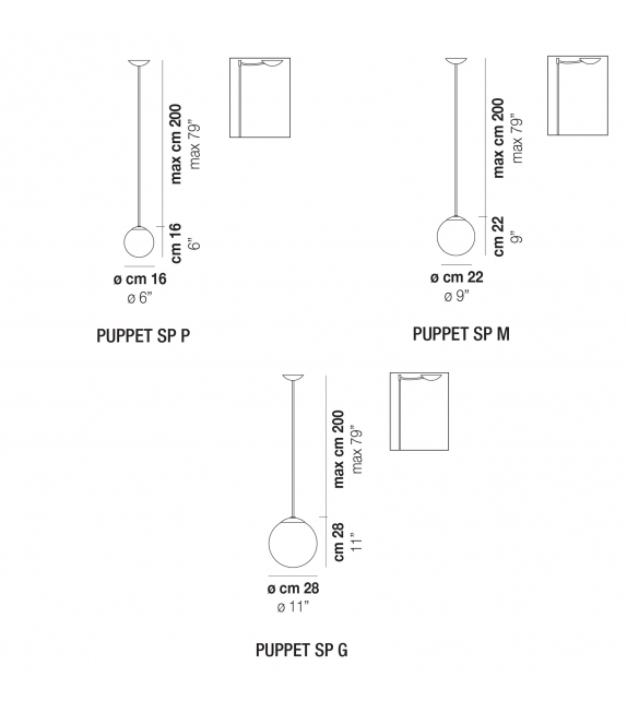 Puppet Vistosi Pendant Lamp