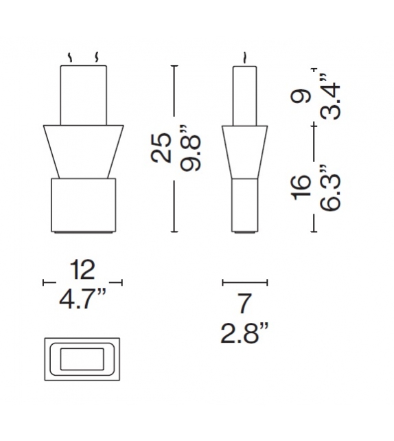 Bougeoir La Tourette Cassina Candle Holder