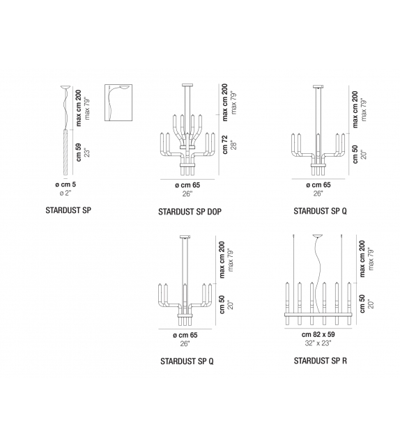 Stardust Frame Vistosi Pendant Lamp