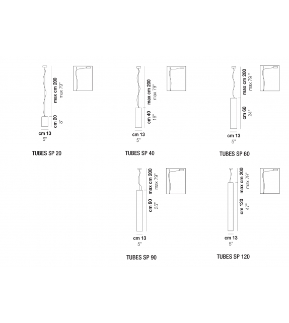 Tubes Vistosi Pendant Lamp