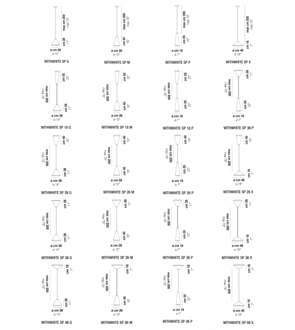 Withwhite Vistosi Pendant Lamp