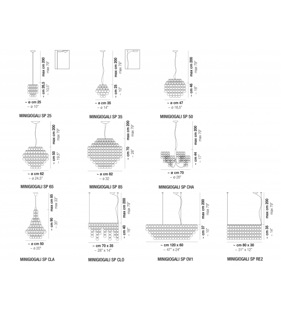 Dress Vistosi Lámpara de Suspensión