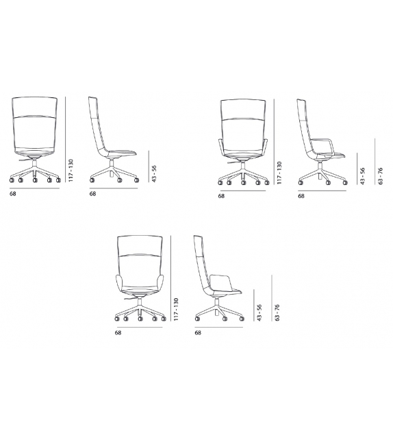 Calum President Desalto Sillón Giratorio