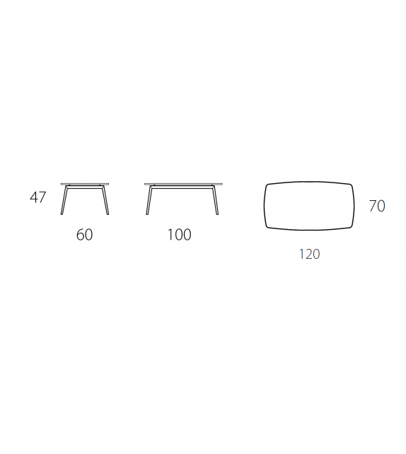 Coffee Cristal Riflessi Table Basse