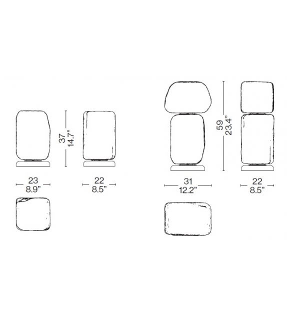 Wax, Stone, Light - Table Lamp Cassina