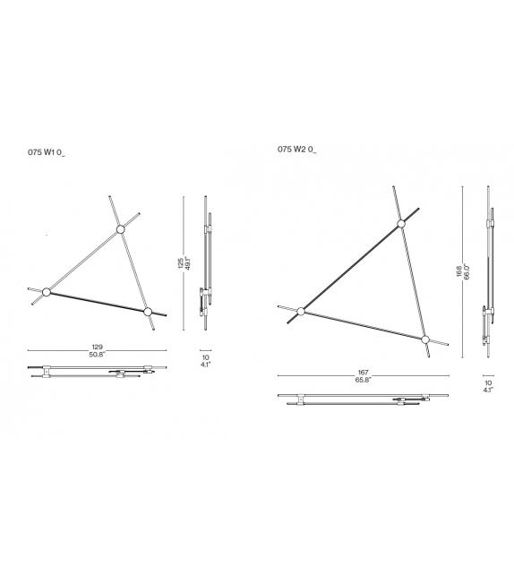 EITIE Triangle Vertical Wall Lamp Cassina