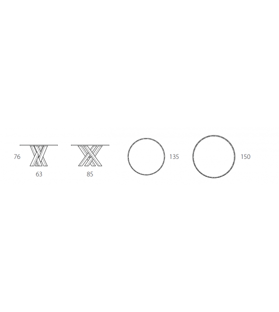 Shangai Limited Edition Riflessi Table Ronde