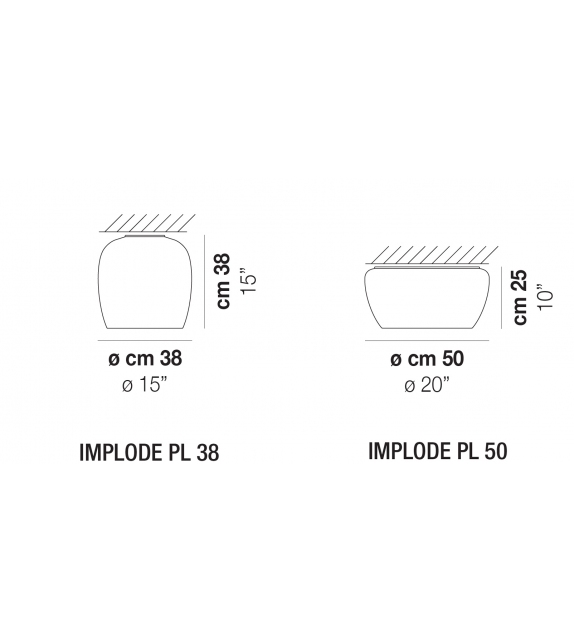 Implode Vistosi Lámpara de Techo