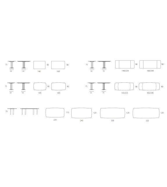 Tower Riflessi Tisch