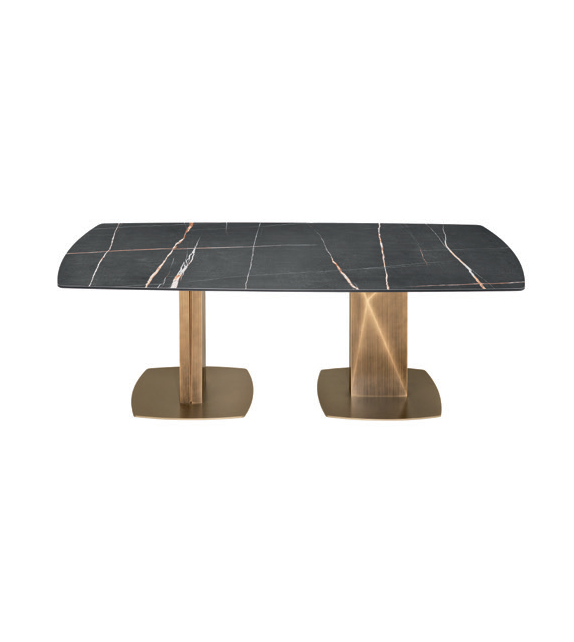 Sabino Riflessi Tisch mit Doppeltem Sockel