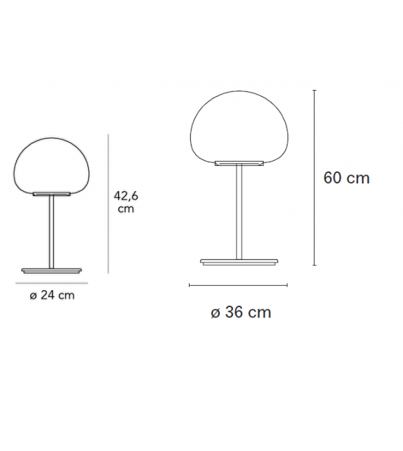 Thea Fontana Arte Lámpara de Mesa