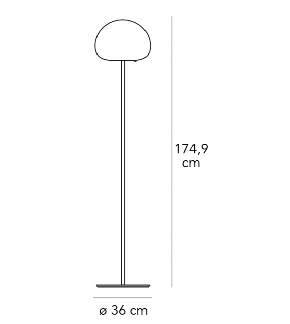 Thea Fontana Arte Floor Lamp