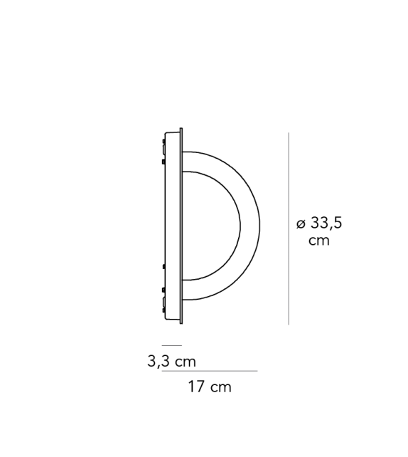 Oort Fontana Arte Lámpara de Pared/Techo