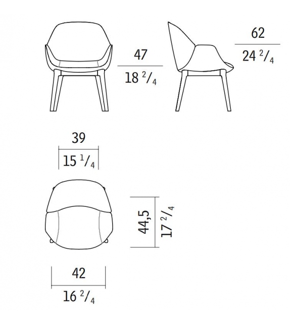 Calathea Giorgetti Fauteuil d'Invité