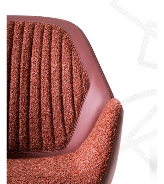 Calathea Pewter Giorgetti Poltrona Ospite