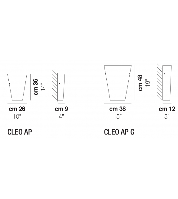 Cleo Vistosi Wall Lamp