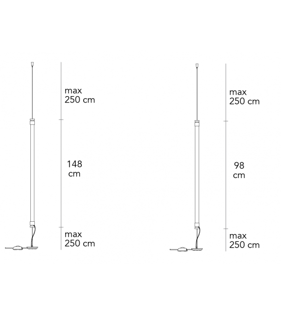 Sistema Oort Fontana Arte Lampadaire