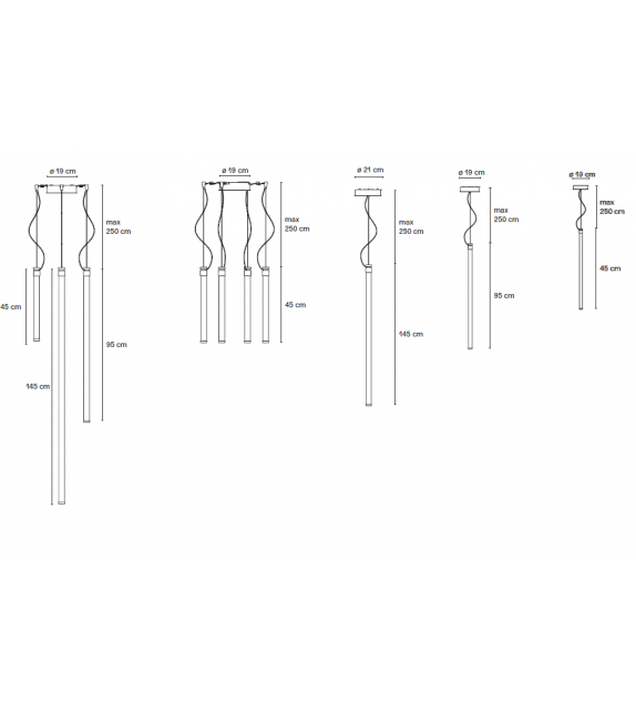 Sistema Oort Fontana Arte Suspension