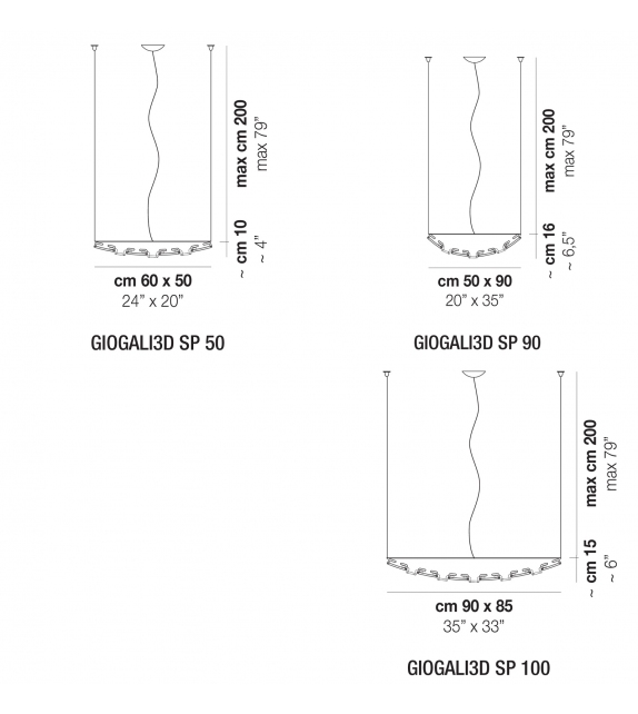 Giogali Vistosi Pendant Lamp