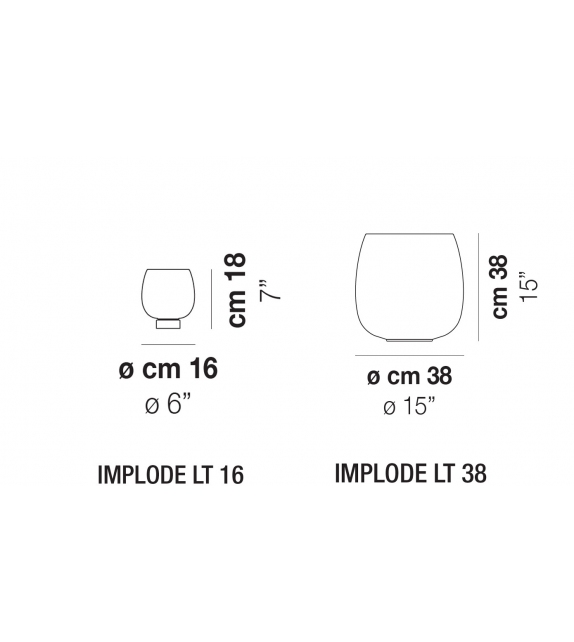 Implode Vistosi Lampe de Table