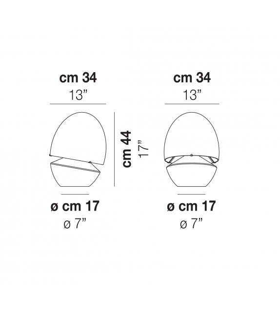 Jo Vistosi Lámpara de Mesa