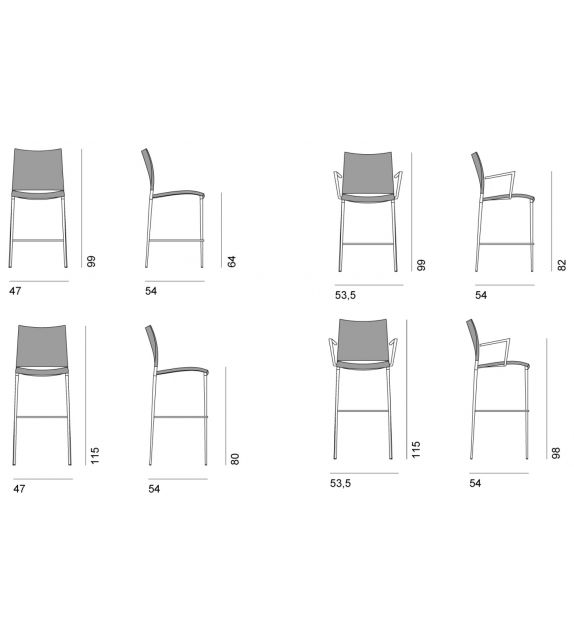 Sand Desalto Taburete Tapizado