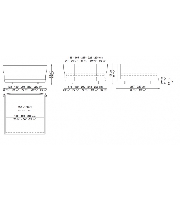 Alys 10 B&B Italia Bed