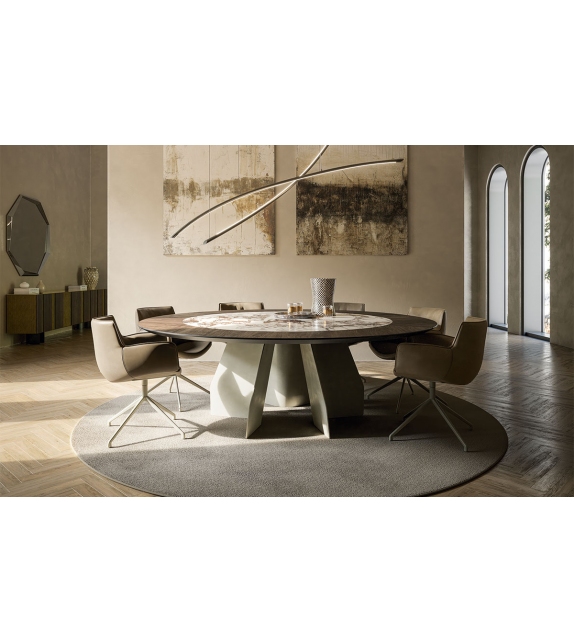 Senator Ker-Wood Round Table Cattelan Italia