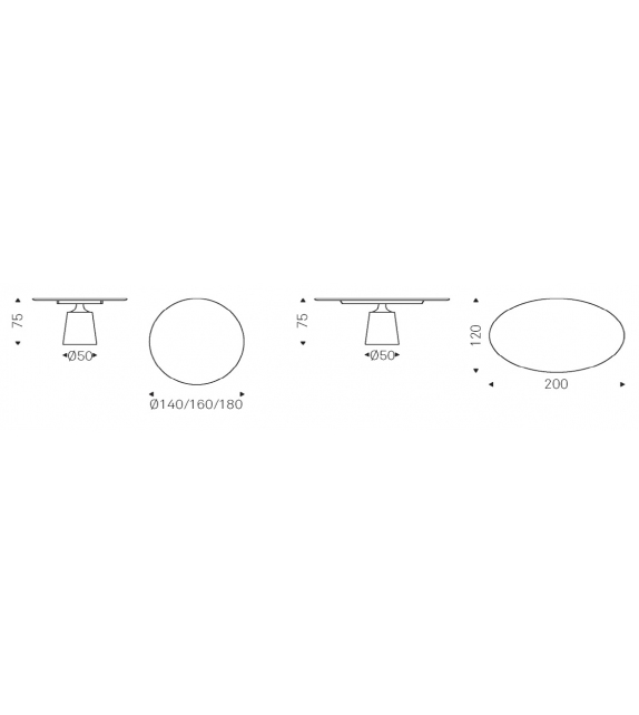 Yoda Argile Cattelan Italia Tisch