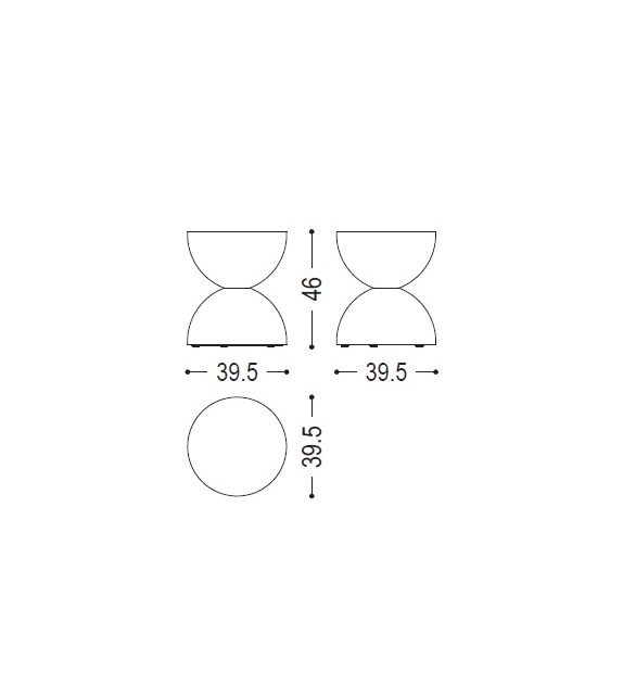 Clessidra Ceramica Riva 1920 Hocker