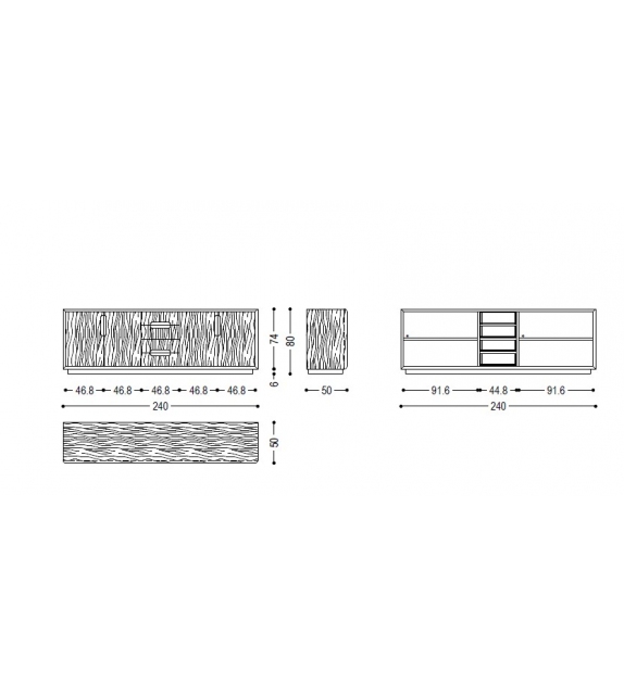 Sospiro Low Riva 1920 Sideboard