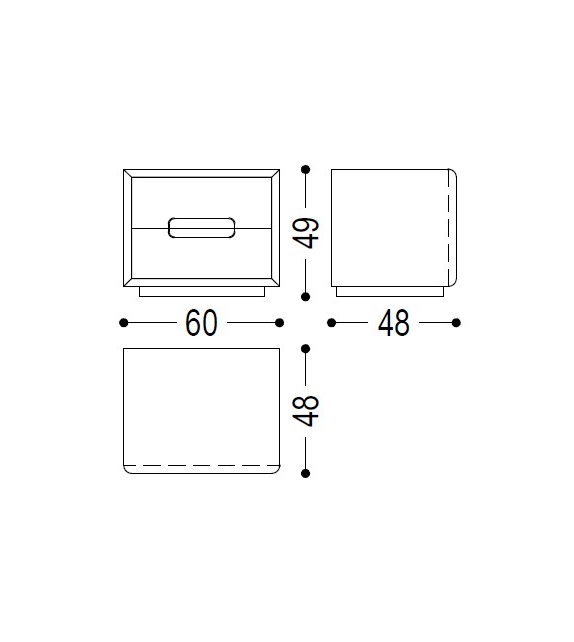 Sospiro Riva 1920 Comodino
