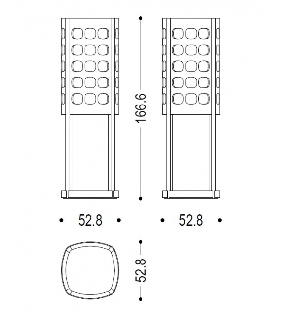 Forella Riva 1920 Lampadaire