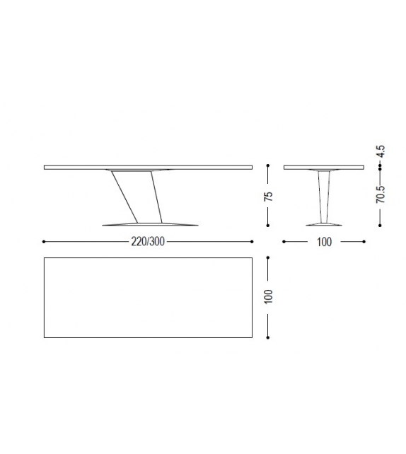 Simple Blues Table Riva 1920