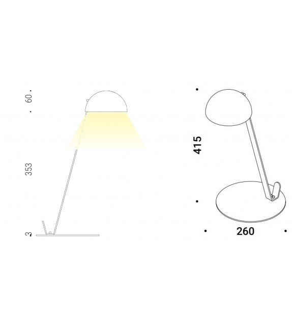 Post Prandium Davide Groppi Lampe de Table