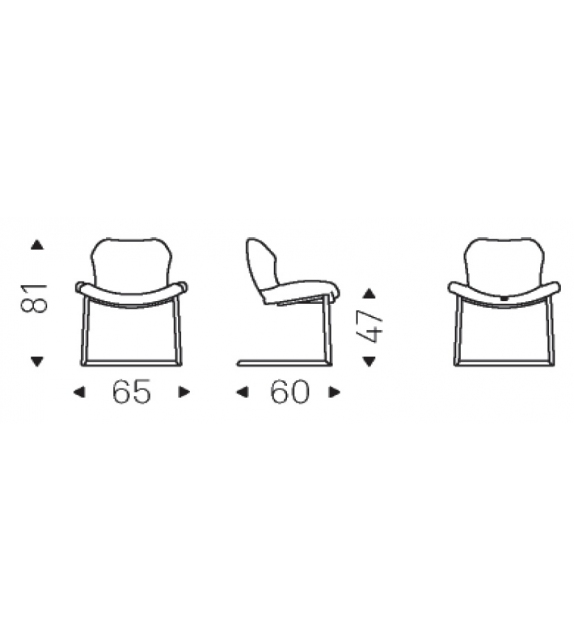 Rachel Cantilever Cattelan Italia Chair