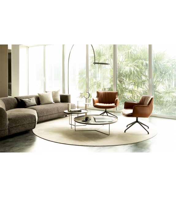 Rhonda Lounge Cattelan Italia Fauteuil Pivotant