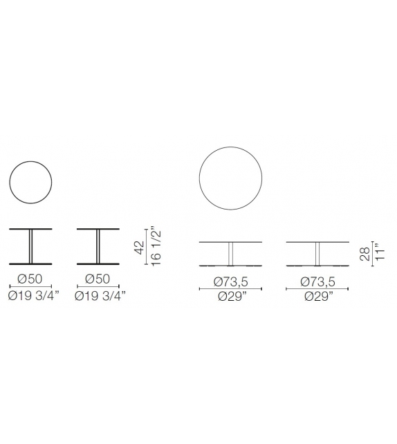 Gong Lido Tavolino Cappellini