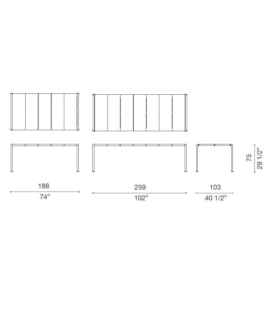 Vendicari Lido Table Cappellini