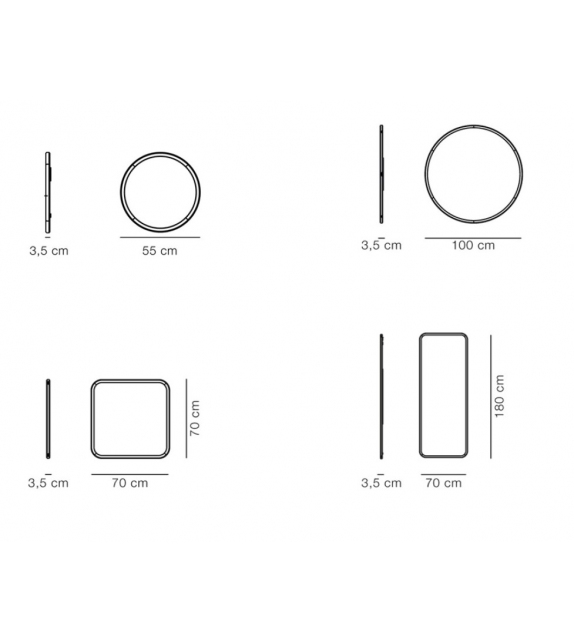 Silhouette Fredericia Spiegel