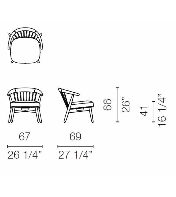 Newood Relax Lido Cappellini Armchair