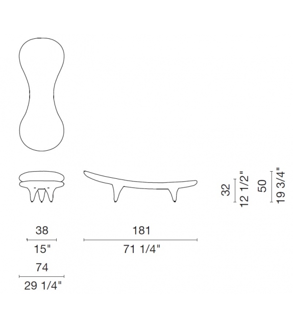 Orgone Lido Cappellini Chaise Longue