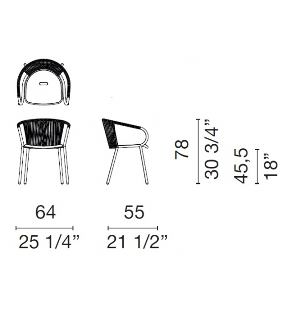 Gilda Lido Cappellini Small Armchair