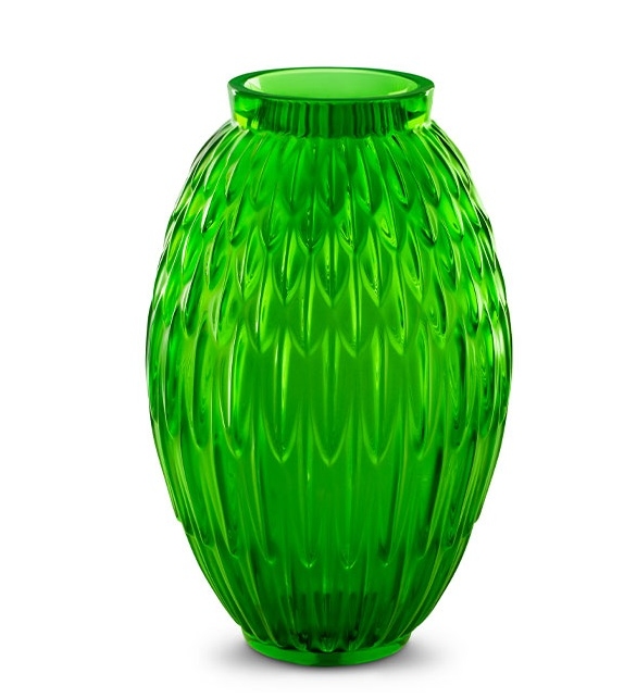 Plumes Lalique Vase
