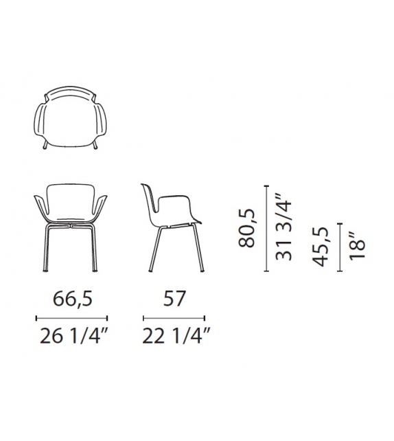 Juli Re-Plastic Lido Cappellini Petit Fauteuil