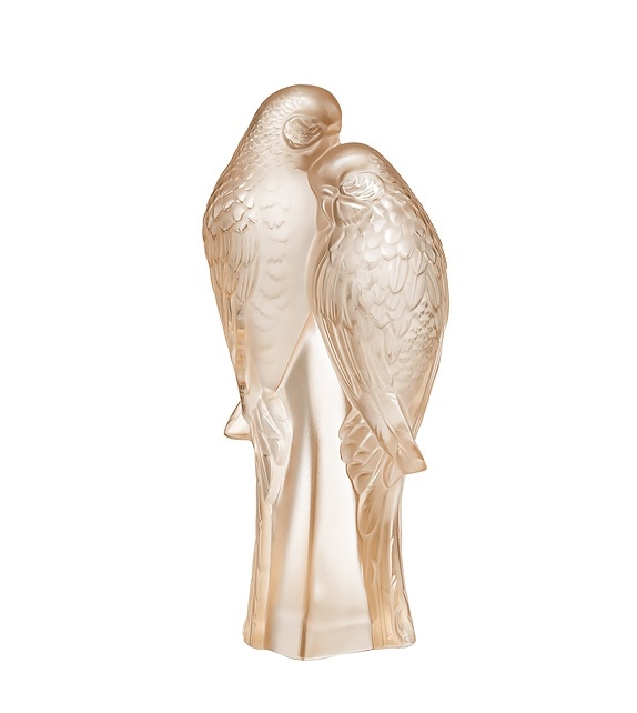 2 Parakeets Sculpture Lalique
